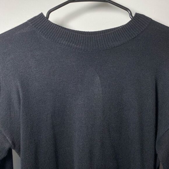 n:Philanthropy Ariel Open Crisscross Back Crewneck Sweater Black Sz Small - Picture 4 of 10